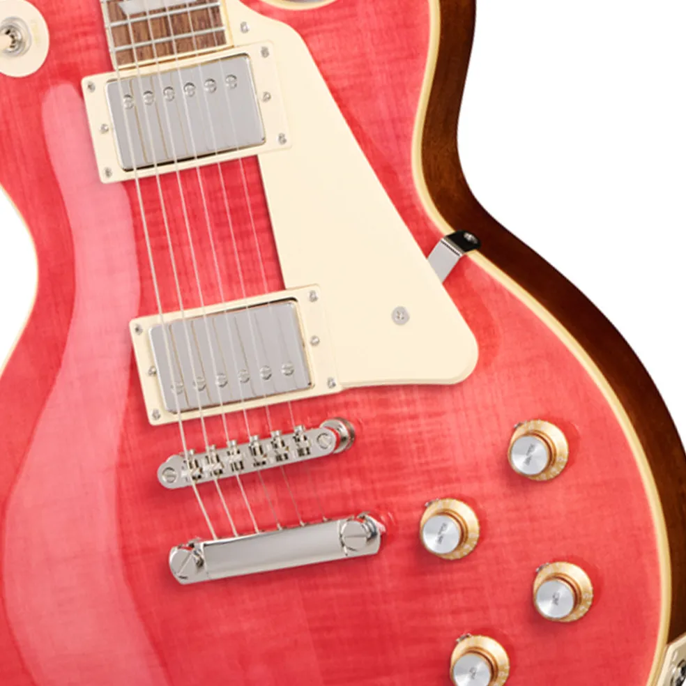 Epiphone Les Paul Standard 60s Figured Top with Premium Gig Bag - Fucshia
