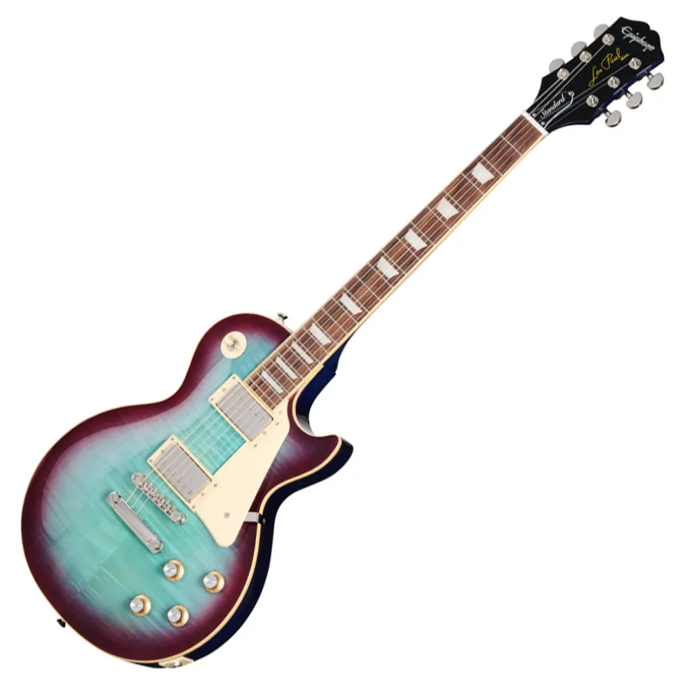 Epiphone Les Paul Standard 60s Figured Top with Premium Gig Bag - Blueberry