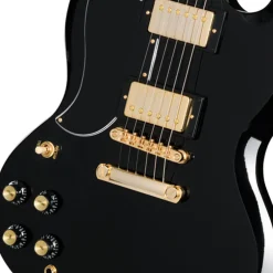 Epiphone SG Custom Left Handed with Premium Gig Bag - Ebony