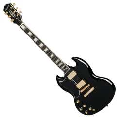 Epiphone SG Custom Left Handed with Premium Gig Bag - Ebony