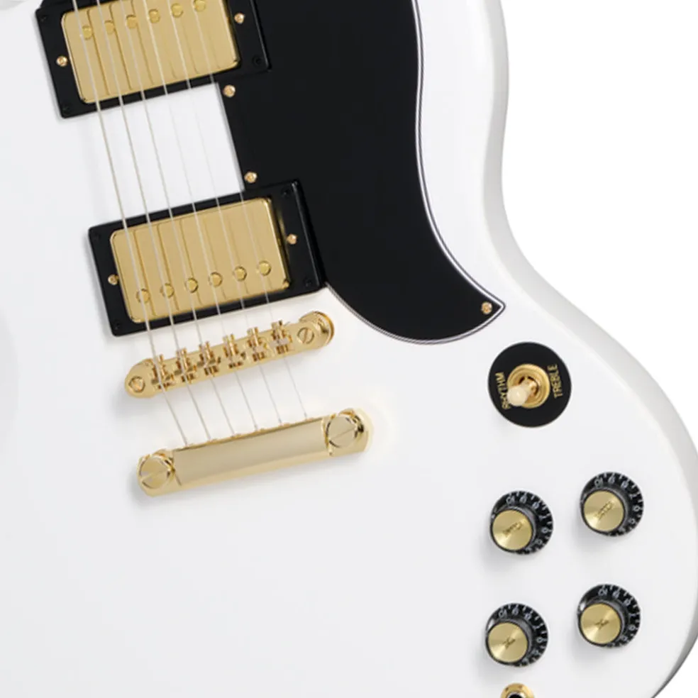 Epiphone SG Custom with Premium Gig Bag - Alpine White