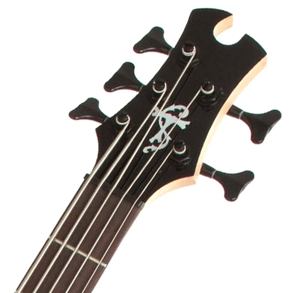Epiphone Toby Deluxe-V Bass-Ebony Gloss 5 String