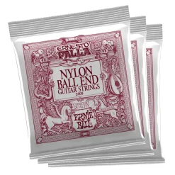 Ernesto Palla Black and Gold Ball End Nylon Classical Gtr Strings 3 Pk