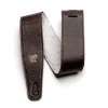 Ernie Ball 2.5 inch Adjustable Italian Leather Strap with Fur Padding, Chestnut
