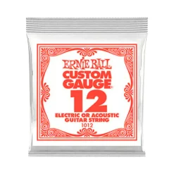 Ernie Ball 1012 Single Strings Plain .12 | Fretted Instrument Strings | E1012