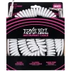 Ernie Ball Coiled Straight Angle Instrument Cable, 9 Meters Length, White