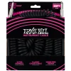 Ernie Ball Coiled Straight Instrument Cable, 9 Meters Length, Black