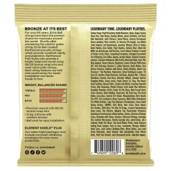 Ernie Ball Earthwood 80/20 Bronze Folk Nylon Classic Ball End Acoustic Guitar Strings, 28-42 Gauge