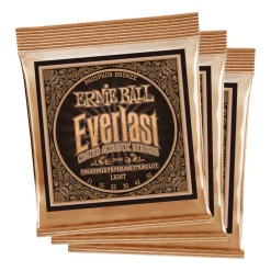 Ernie Ball Earthwood Light Phos Brnz Ac Gtr Strings 3 Pk 11 52