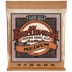 Ernie Ball Earthwood Medium Phosphor Bronze Acoustic Guitar String, 13-56 Gauge