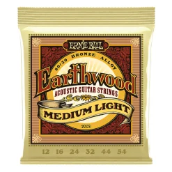 Ernie Ball Earthwood Medium Light 80/20 Bronze Acoustic Guitar String, 12-54 Gauge