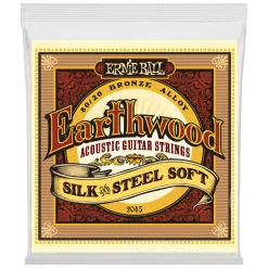 Ernie Ball Earthwood Silk & Steel Soft 80/20 Bronze Acoustic Guitar Strings - 11-52 Gauge