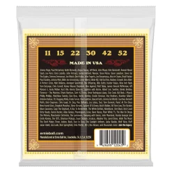 Ernie Ball Earthwood Silk & Steel Soft 80/20 Bronze Acoustic Guitar Strings - 11-52 Gauge