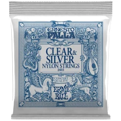 Ernie Ball Ernesto Palla Clear and Silver Nylon Classical Guitar String