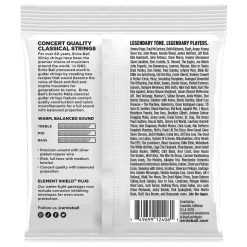 Ernie Ball Ernesto Palla Black and Silver Nylon Classical Guitar String