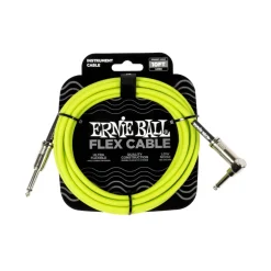Ernie Ball Flex Instrument Cable - Green, 10 feet