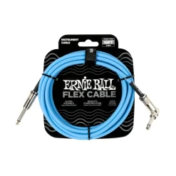 Ernie Ball Flex Instrument Cable - Blue, 10 feet