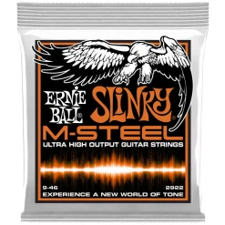 Ernie Ball Hybrid Slinky M-Steel Electric Guitar Strings, 9-46 Gauge