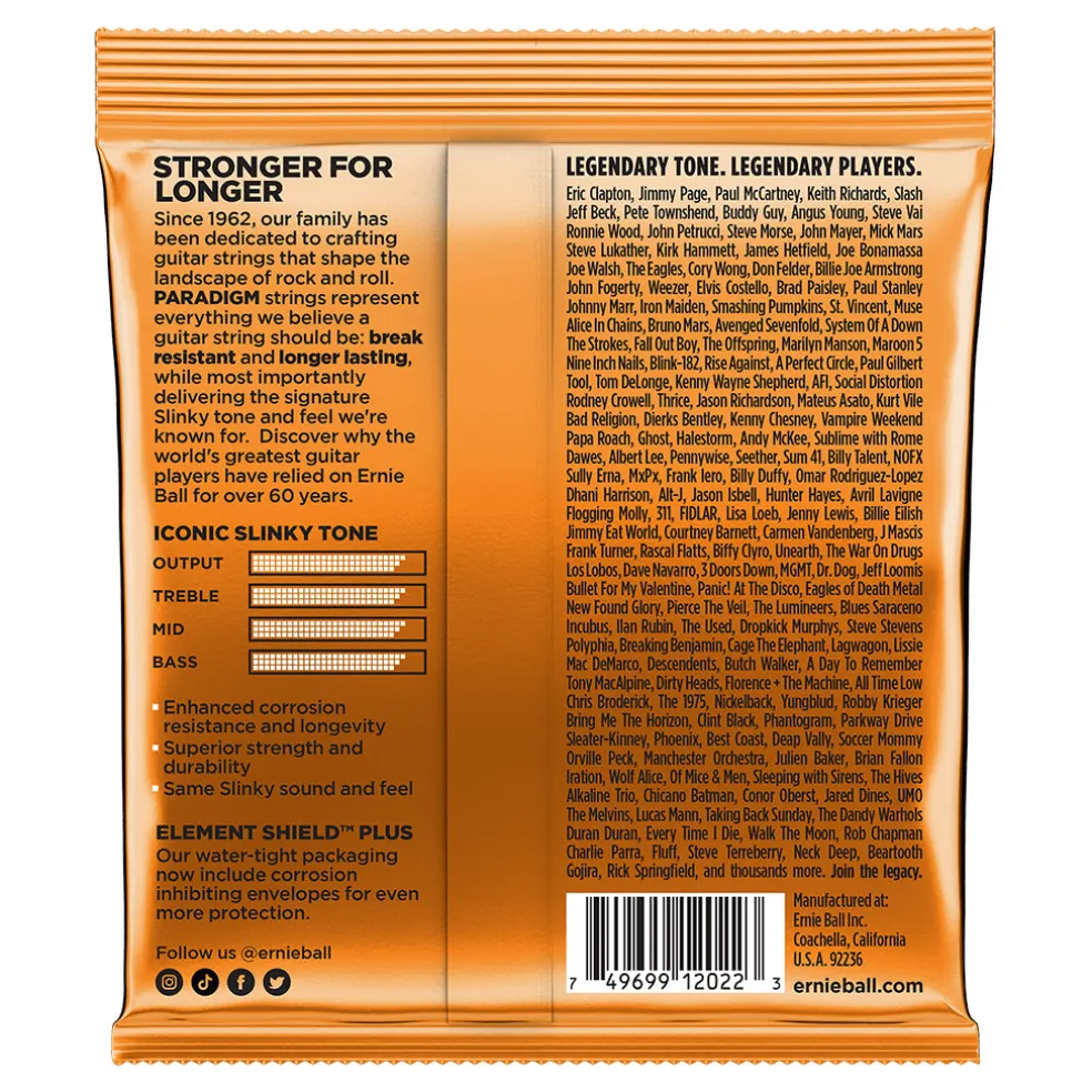 Ernie Ball Hybrid Slinky Paradigm Electric Guitar Strings, 9-46 Gauge