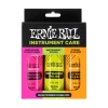 Ernie Ball Instrument Care 3-pack w/Microfibre Polish Cloth
