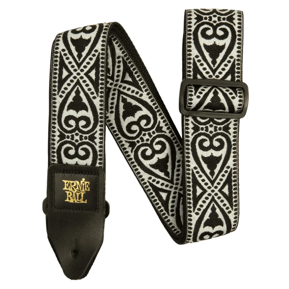 Ernie Ball Jacquard Guitar Strap - Black Heart