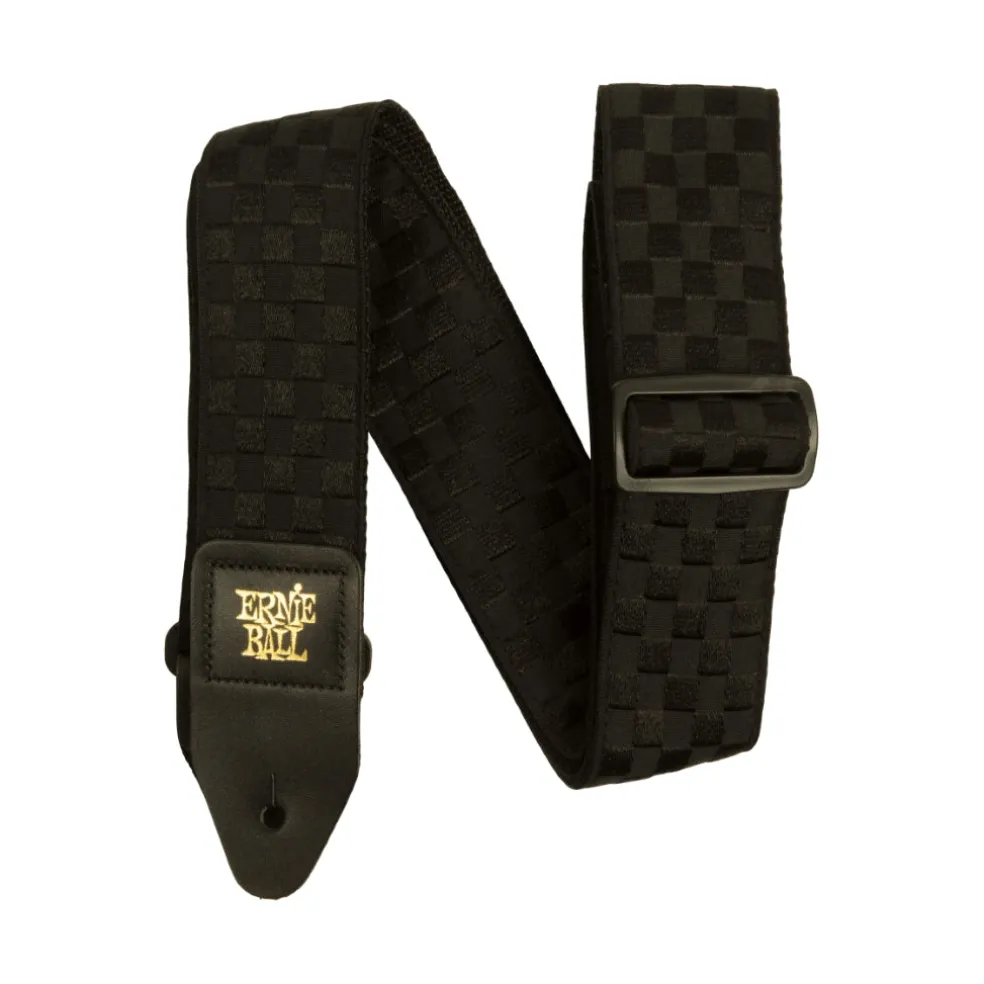 Ernie Ball Jacquard Guitar Strap - Black Checkers