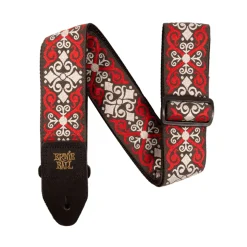 Ernie Ball Jacquard Strap Guitar Strap - Red Trellis