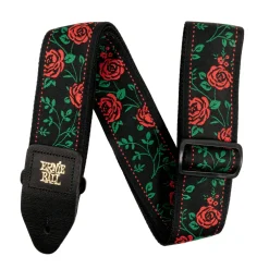 Ernie Ball Jacquard Strap - Red Spanish Rose