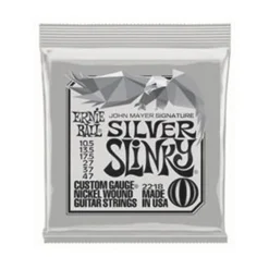 Ernie Ball John Mayer Silver Slinky Nickel Wound Electric Guitar Strings 10.5-47 Gauge