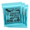 Ernie Ball Mighty Slinky Nickel Wound 8.5/40 Electric Guitar Strings 3 Pack | Fretted Instrument Strings | P03228