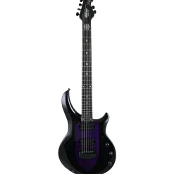Ernie Ball Music Man - Majesty6, Wisteria Blossom, Black Matte H/W - Ebony Neck