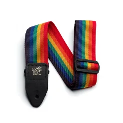 Ernie Ball Polypro Guitar Strap, Rainbow