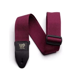 Ernie Ball Polypro Guitar Strap, Burgundy