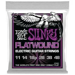 Ernie Ball Power Slinky Flatwound Electric Guitar Strings - 11-48 gauge