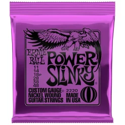 Ernie Ball Power Slinky Nickel Wound Electric Guitar Strings, 11-48 Gauge