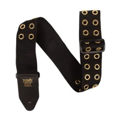 Ernie Ball Premium Guitar Strap - Hole Lotta Metal Gold