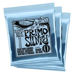 Ernie Ball Primo Slinky Nickel Wound Electric Guitar Strings - 3-Pack 9.5-44