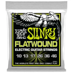 Ernie Ball Regular Slinky Flatwound Electric Guitar Strings - 10 - 46 gauge