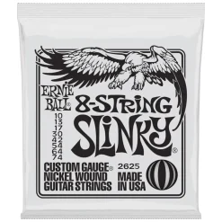 Ernie Ball Slinky Nickel Wound Electric Guitar 8-String 10-74 Gauge