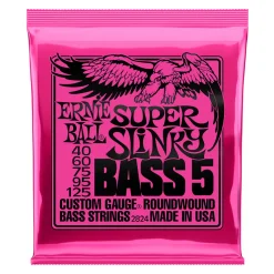 Ernie Ball 5-String Super Slinky Nickel Wound Bass Set, .040 - .125