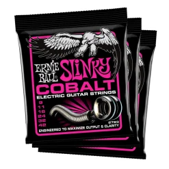Ernie Ball Super Slinky Cobalt Electric Guitar Strings - 3-Pack 9-42