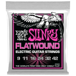 Ernie Ball Super Slinky Flatwound Electric Guitar Strings - 09 - 42 gauge
