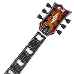 ESP E-II Eclipse QM Tiger Eye Sunburst with Fluence Pickups