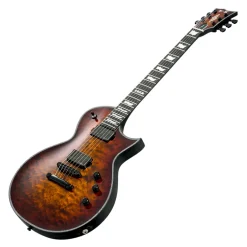 ESP E-II Eclipse QM Tiger Eye Sunburst with Fluence Pickups