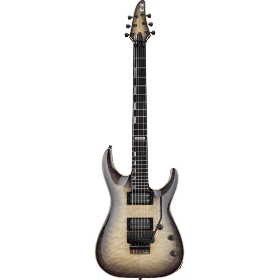 ESP E-II Horizon FR Quilt Maple Top Electric Guitar - Black Natural Burst