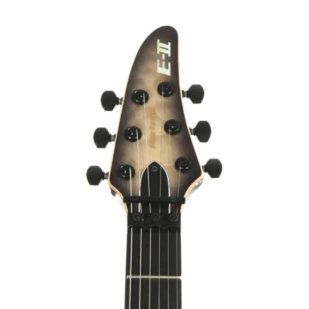 ESP E-II Horizon FR Quilt Maple Top Electric Guitar - Black Natural Burst