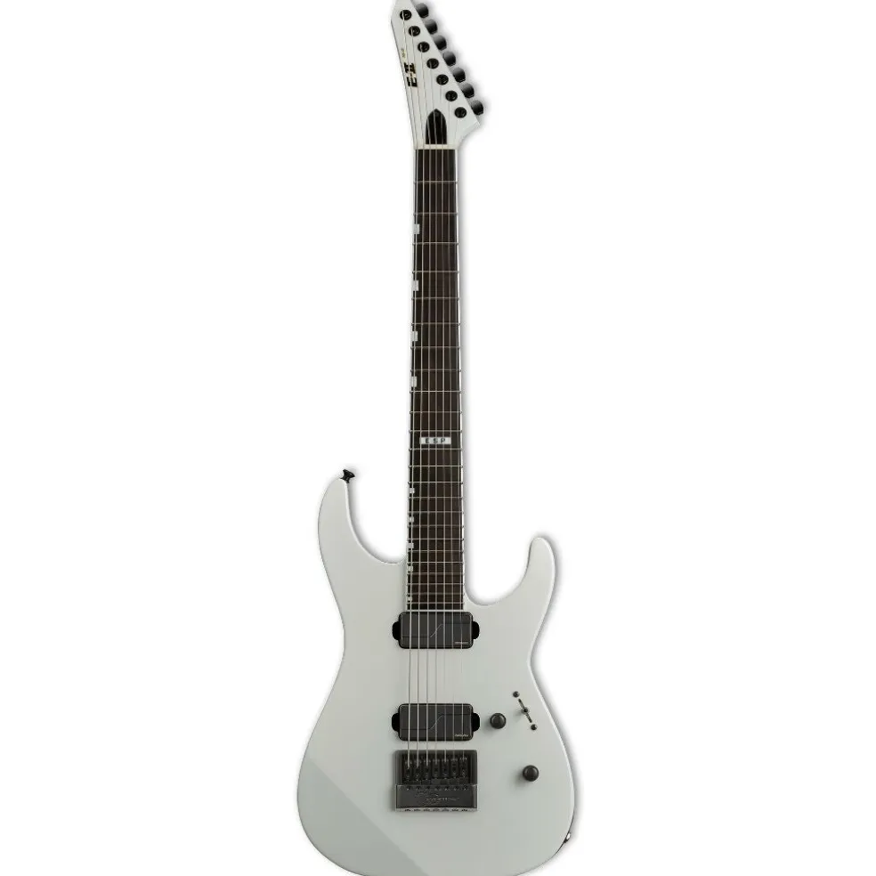 ESP E-II M-II 7B 7 String Electric Guitar Baritone Evertune - Pearl White - E2-MII7BETPW