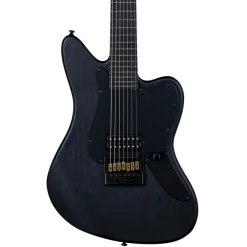 ESP LTD Alex Wade AW-XJ7B Baritone Evertune Open Grain Electric Guitar - Black Satin