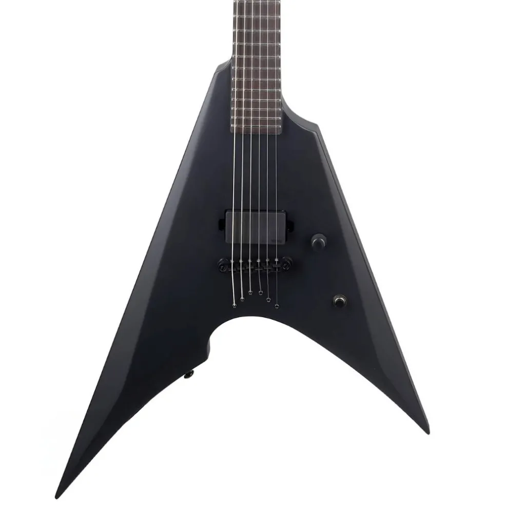 ESP LTD Arrow-NT Black Metal Electric Guitar - Black Satin