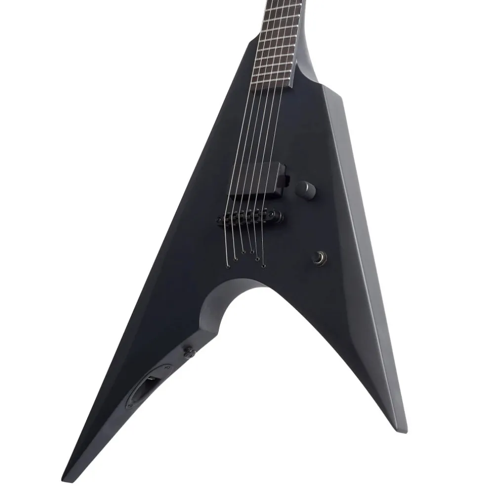 ESP LTD Arrow-NT Black Metal Electric Guitar - Black Satin